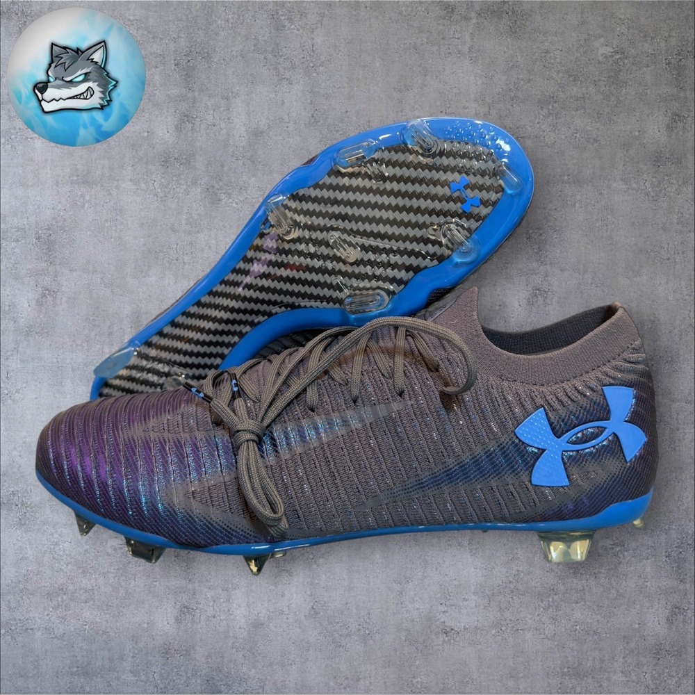 Under Armour Shadow Elite 3 FG Men's Size 12 Blue Atlantis Cleats 3028288-026